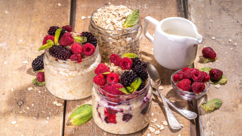 Overnight oats são ótima opção para café da manhã saudável