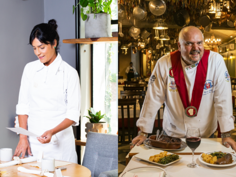Chefs Manu Buffara e Bruno Stippe preparam jantar que celebra IGs do Brasil e Europa
