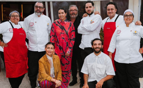 O chef espanhol Rafa Zafra esteve em Montevidéu para dois jantares regados a caviar