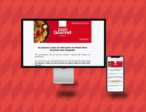 Newsletter Bom Gourmet: receba as principais novidades de comer bem, em Curitiba, pelo seu e-mail. Saiba como!