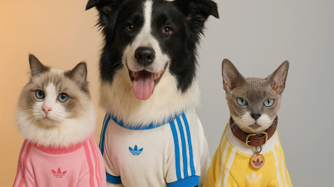 Adidas entra no mercado pet com coleção de roupas
