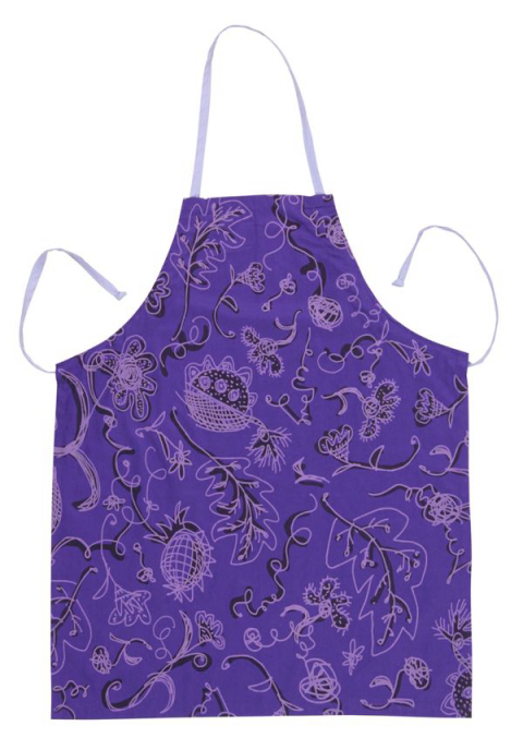 Avental com estampa floral