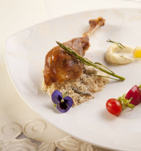 Peru natalino com tangerina