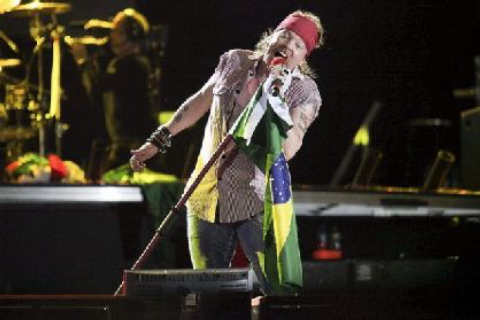 Guns N’ Roses: banda quer espinafre e banquete durante shows em Curitiba