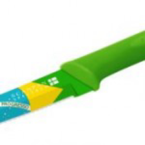 Faca com a bandeira do Brasil