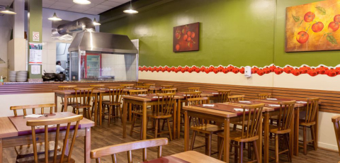 Pomodoro funciona também como cafeteria