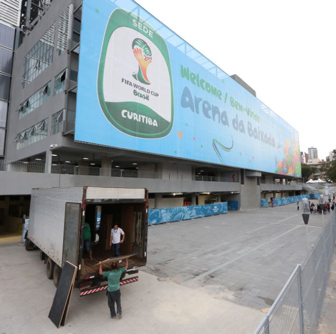 Atlético quer um espaço com restaurantes de luxo ao redor da Arena. Foto: Giuliano Gomes/Gazeta do Povo