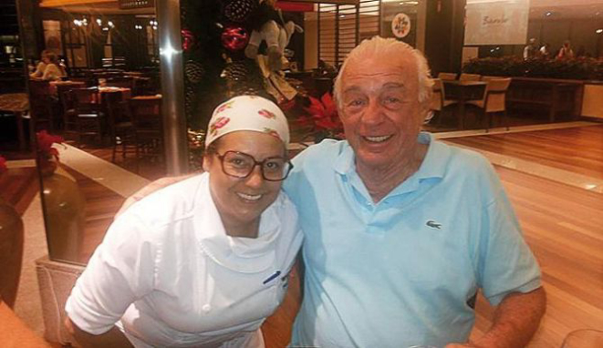 Amizade entre chefs. Foto: Divulgação