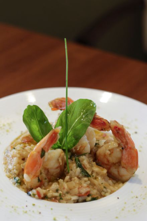 Risoto de camarão