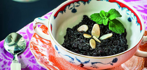 Arroz negro doce