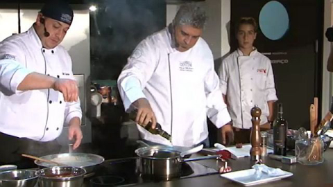 Cantina do Délio ensina penne al funghi no Estúdio Bom Gourmet Pátio Batel