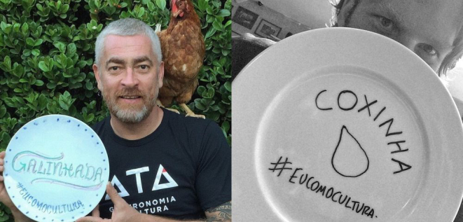 Chefs Alex Atala, que encabeça o projeto, e Carlos Bertolazzi, um dos apoiadores Foto: Facebook/Montagem