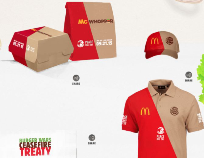 Burger King desenhou a uniforme dos funcionários que venderão o McWhopper. Foto: Reprodução.