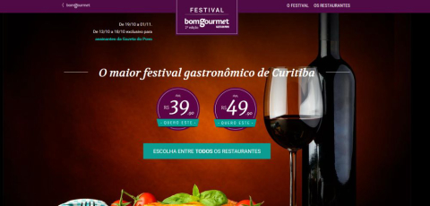 Festival Bom Gourmet já começou para assinantes Gazeta do Povo