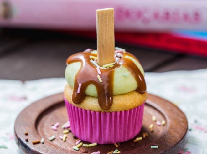 Cupcake de caramel apple. Foto: Diego Castelo/ Divulgação