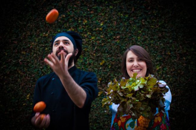 Luciano Vaini e Fatima Mazarão, da Ecozinha.