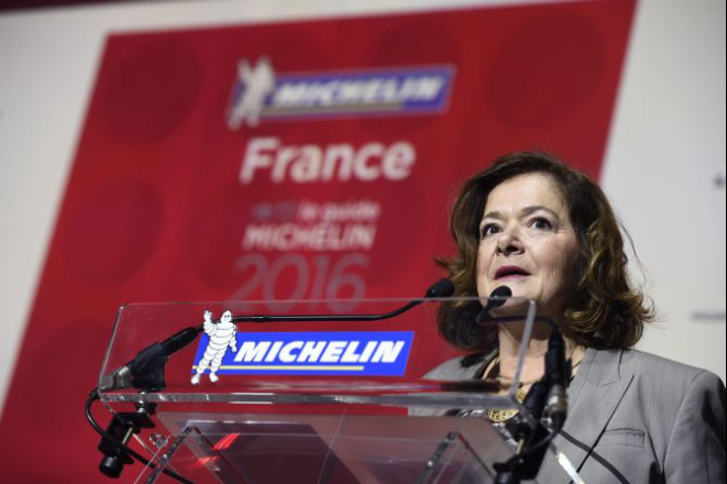 A Diretora de Comunicação do Grupo Michelin, Claire Dorland-Clauzel, falou da inclusão de 12 novos restaurantes no grupo dos duas estrelas. Foto: AFP.