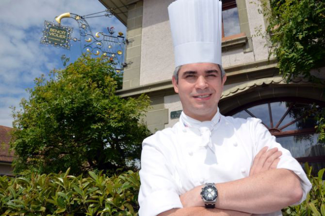 Benoit Violier, chef do Restaurant de l'Hôtel de Ville, em Crissier, perto de Lousana, na Suíca. Foto: AFP.