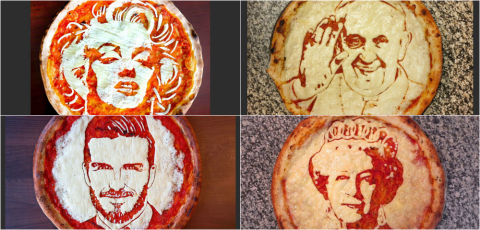 Chef transforma pizzas em obras de arte