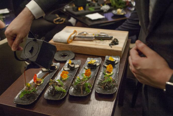 Criação de Grant Achatz para o Alinea. Foto: Peter Sorel/Netflix