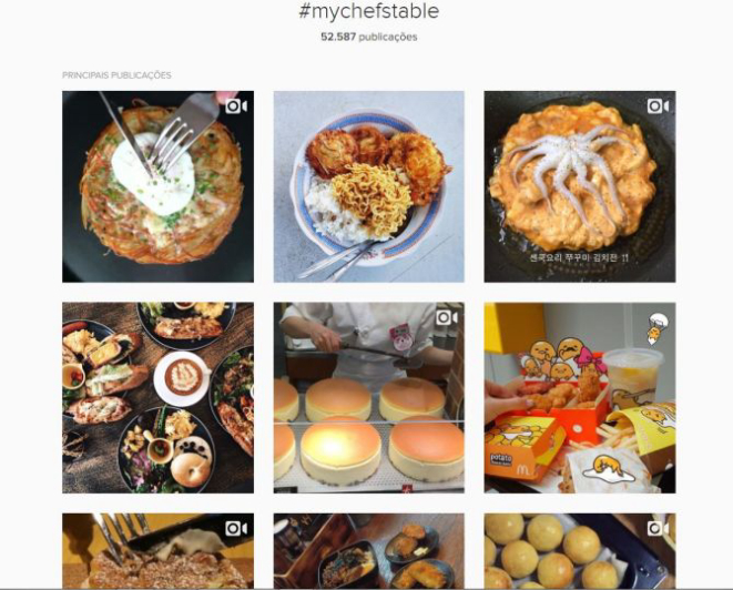 Compartilhe sua foto com a hashtag #mychefstable. Foto: reprodução/Instagram.