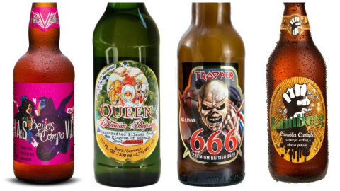 5 cervejas (boas) inspiradas em bandas de rock vendidas no Brasil