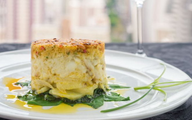 Bacalhau alentejano, novidade no cardápio do Terrazza 40. Foto: Divulgação