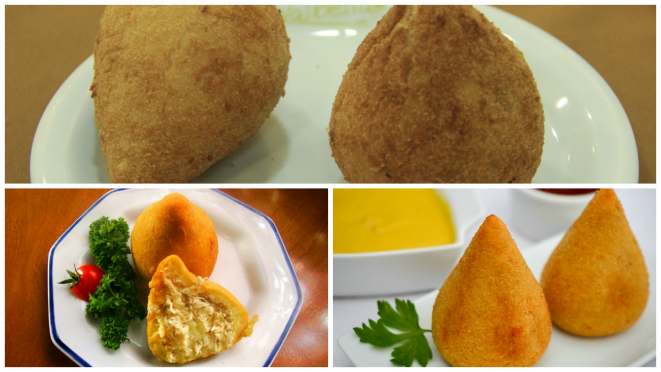 Categoria Coxinha: Confeitaria Valbella, Confeitaria Holandesa e Sugar Bakery. Fotos: divulgação.