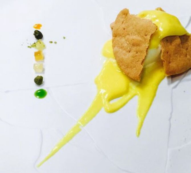 Sobremesa "Oops! I Dropped the Lemon Tart", de Massimo Bottura. Fotos: Reprodução/Instagram