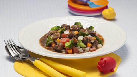 Moela com legumes