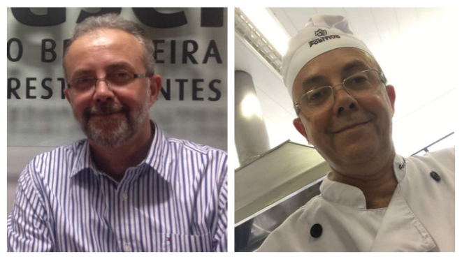 Luciano Ferreira Bartolomeu, diretor executivo da Abrasel-PR, foi obrigado a tirar a barba no primeiro dia de curso de gastronomia na Universidade Positivo. Foto: Luciano Ferreira Bartolomeu.