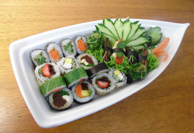 No Zen Sushi Veg, os preços variam de R$ 23 a R$ 26. Foto: Reprodução