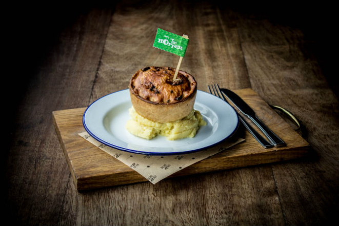 Torta de grilo do Pieminister. Foto: Divulgação.