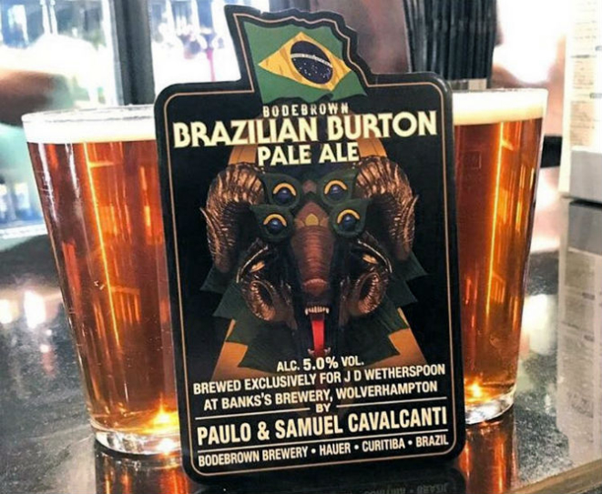 Brazilian Burton Pale Ale, a cerveja que levou medalha de ouro. Foto: Divulgação.