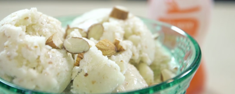 Saiba como preparar sorvete cremoso de banana com colágeno