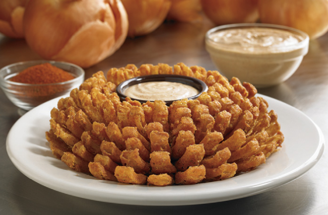 Bloomin' onion do Outback. Foto: Reprodução/Site