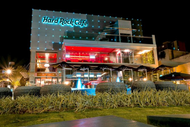 Unidade do Hard Rock Cafe de Curitiba abriu em 2016. Foto: Divulgação