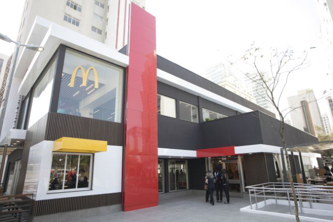 Fachada do Mc Donald's do futuro. Foto: Divulgação