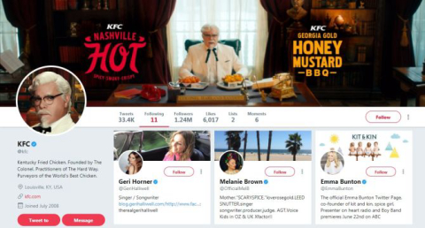 Por que KFC segue só 11 pessoas no Twitter? Tem a ver com tempero secreto