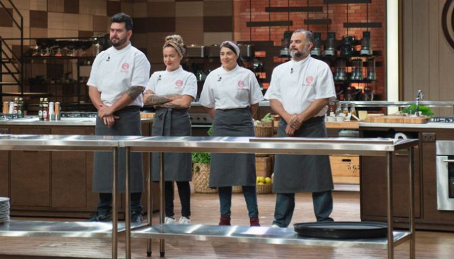 Pablo, Irina, Raissa e Francisco: agora apenas três disputam as duas vagas da final. Foto: Carlos Reinis/Band