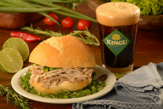 Sanduíche de pernil com verde, do Bar Mignon. Foto: divulgação.