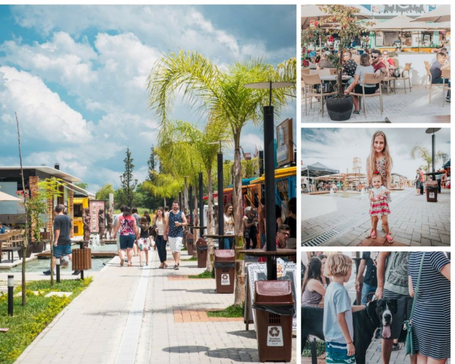 Inaugurada há pouco mais de 1 ano, a vila gastronômica Ca´Dore Comida Descomplicada une gastronomia, lazer e bem-estar para toda a família. Pioneiro, o empreendimento no bairro Bacacheri é considerado a nova praia dos curitibanos. (Foto: Kauana Bechtloff)