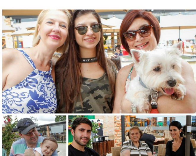 O advogado Paulo Valério (na foto com o filho no colo) reconhece que a vila gastronômica Ca´Dore Comida Descomplicada valorizou o bairro e a vizinhança. Assim como ele, a professora Silvana (foto grande, à direita) aproveita o local, que é pet friendly, para passear com seus amigos e sua cachorrinha Phebe. Dona Many Nicolau adotou a vila gastronômica como extensão de sua casa e passa os finais de semana na companhia de seus filhos e netos. (Fotos: Daniel Caron/ Gazeta do Povo).