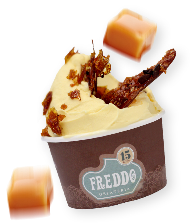 Sorvete de mousse de maracujá com caramelo e nibs de cacau. Foto: Kauana Bechtloff/Divulgação