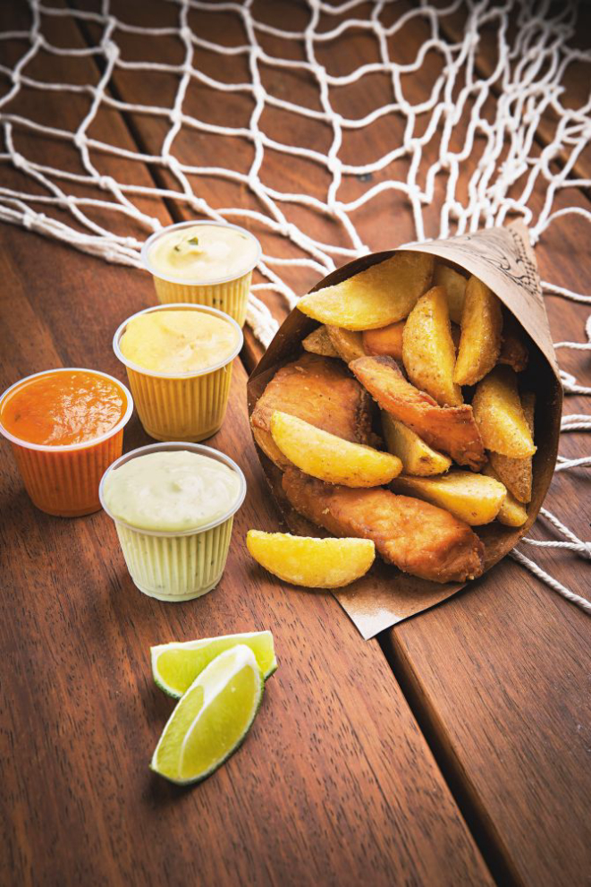 Fish and chips do Sirène. Foto: Letícia Akemi/Gazeta do Povo.