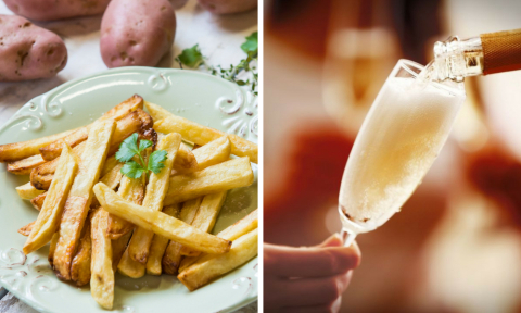 Champagne e batata frita seria uma combinação perfeita?