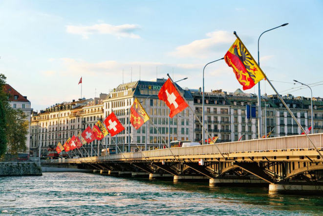 Genebra, na Suíça, é a cidade onde se gasta mais com comida no mundo. Foto: Bigstock.