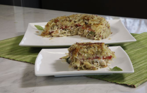 Batata suíça com batata-doce