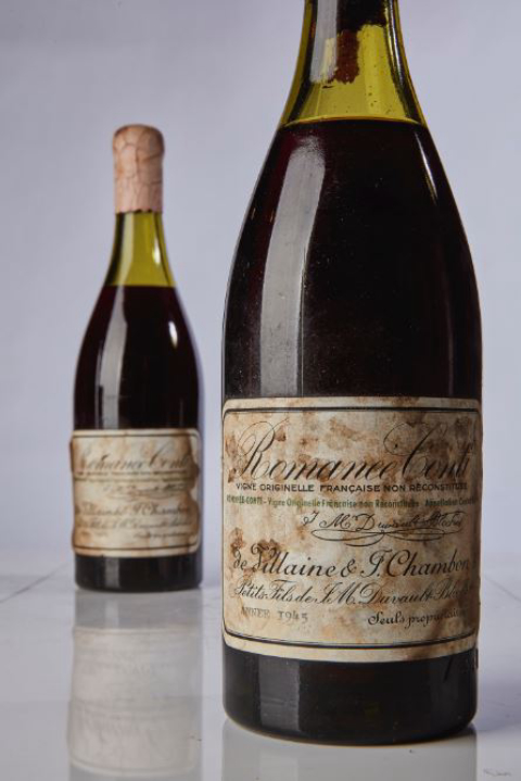 Vinho francês Romanée-Conti de 1945 é leiloado por R$ 2,6 milhões