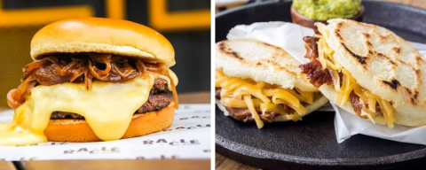 Burguer de raclette e comida venezuelana: o que comer nas duas novas vilas gastronômicas